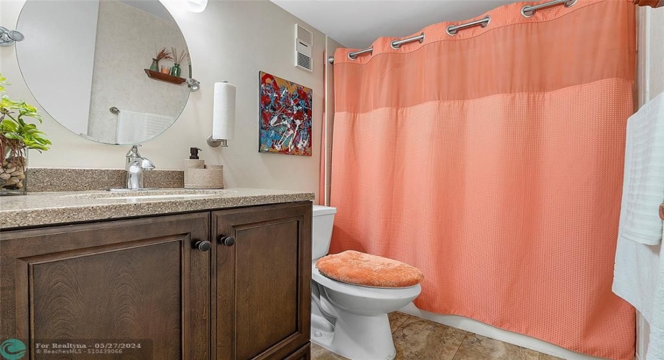 Clean Cozy Guest Bathroom