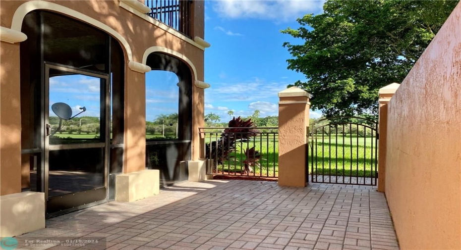 Extended wrap around patio for your enjoyment
