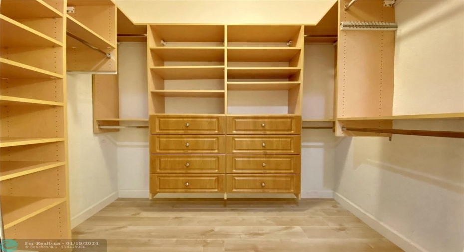 Primary bedroom closet