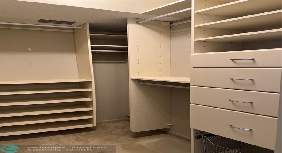 custom built in closet system