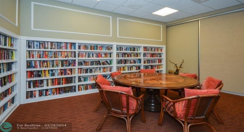 library, card room, game room