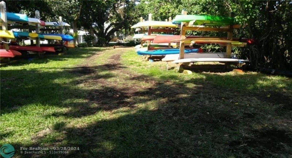 kayak and paddle board racks