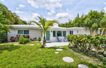 One story tastefully remodeled Mid Century home with large pool.