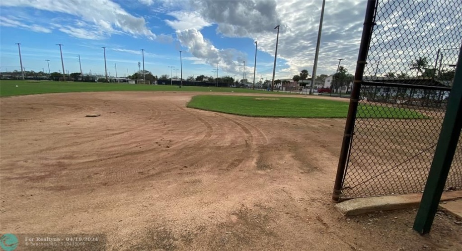 Wimberly Field Ballpark just across the street