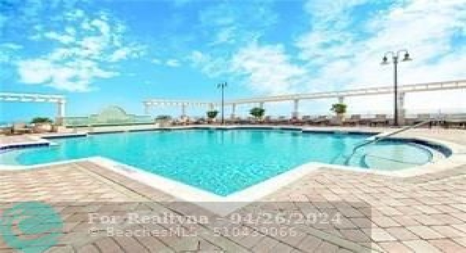 One of the largest rooftop pools in all of downtown Fort Lauderdale !