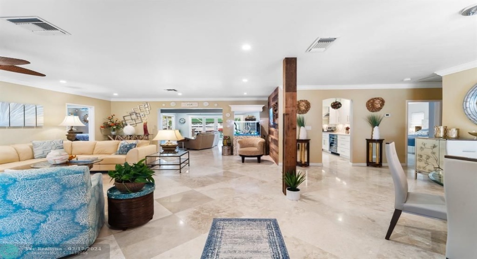 View from the front door entrance