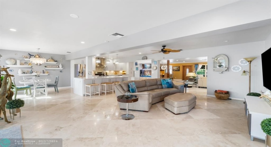 Family entertainment area