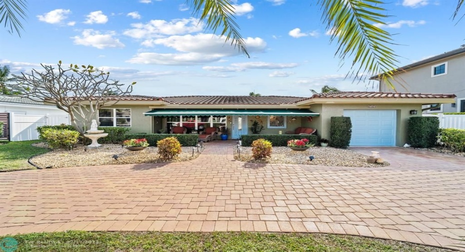 Full paver driveway