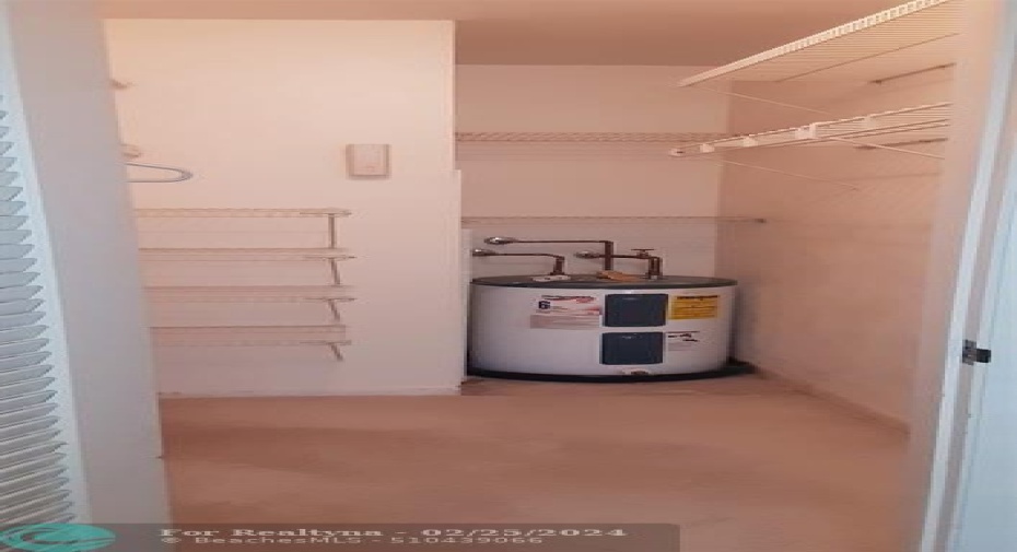 Walk-in Closet in Master Bedroom