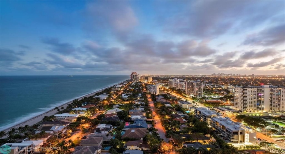 View of the Ft Lauderdale Beach