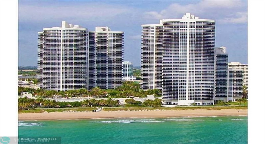 View of L'Hermitage from the Ocean