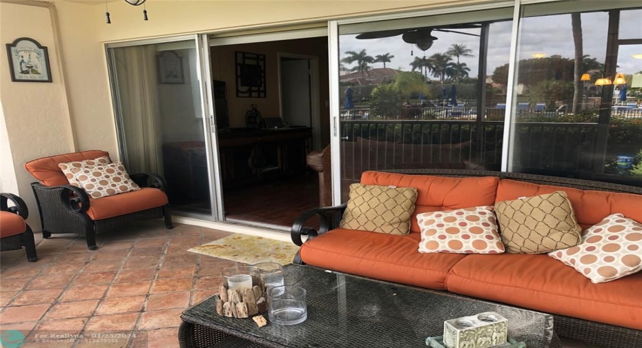 Screened in patio