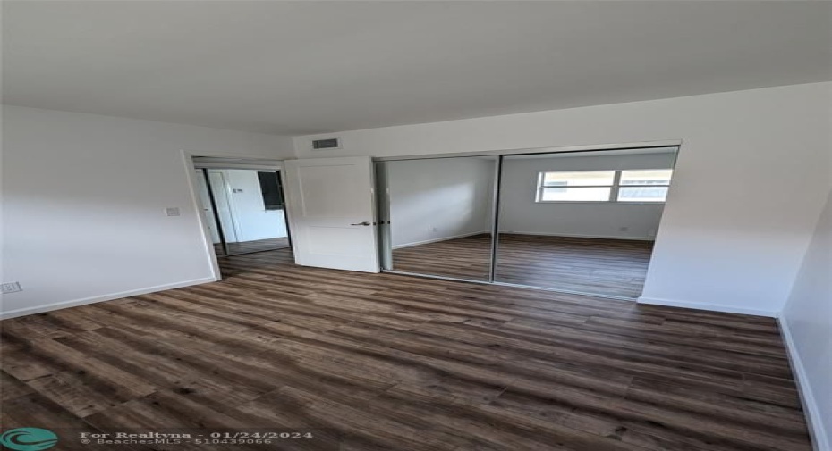 Secondary Bedroom new mirror closet doors