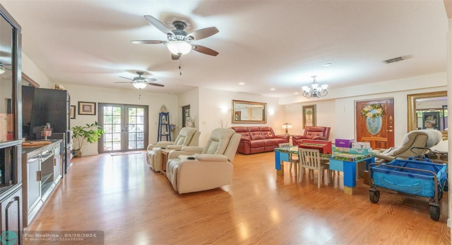 Living area in main house