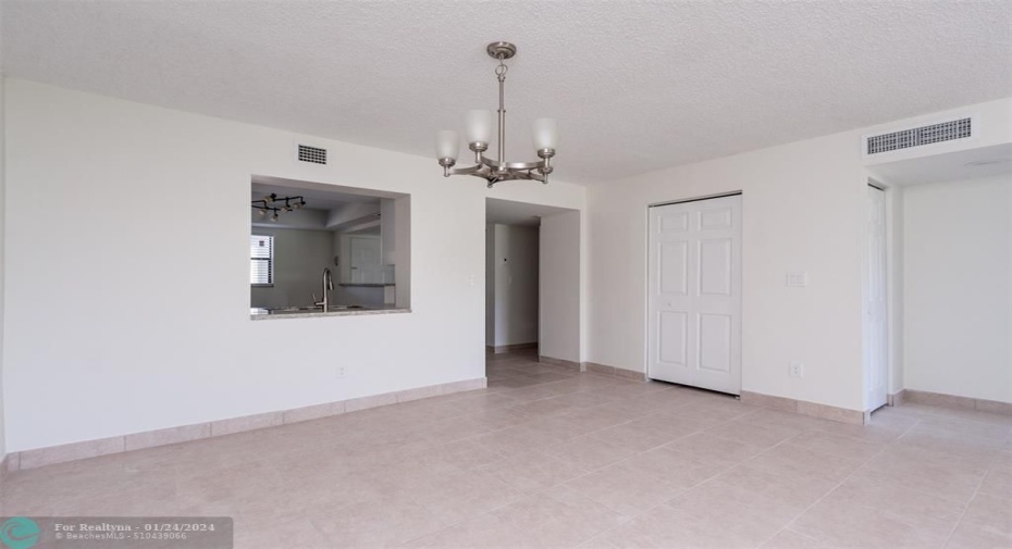 Dining Area - Kitchen access & pass through, also large closet