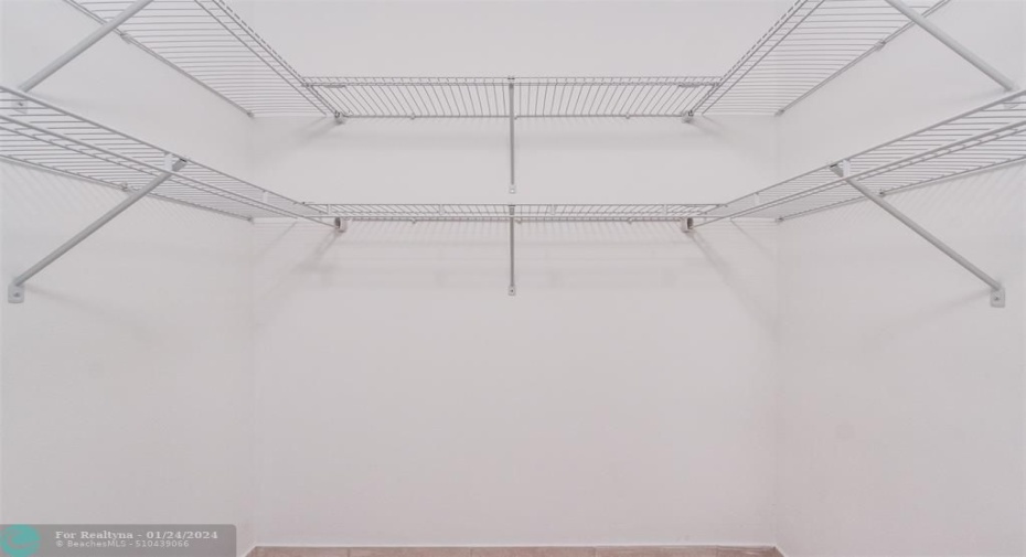 Very Large Walk-in Closet in Master Bedroom