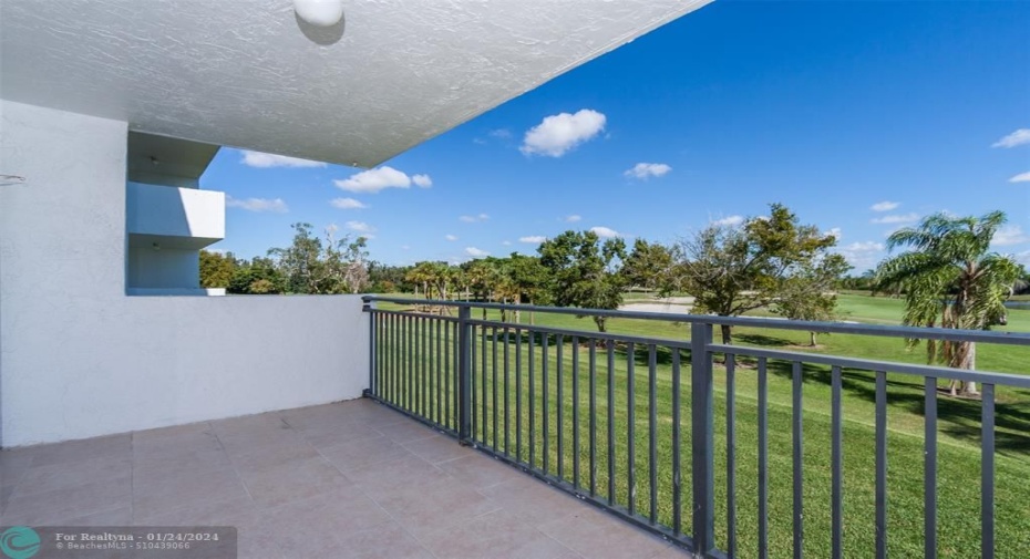 Large Open Balcony completely tiled