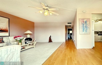 View of Living Space from Front Door Entry