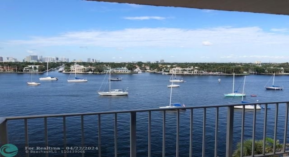 view from balcony