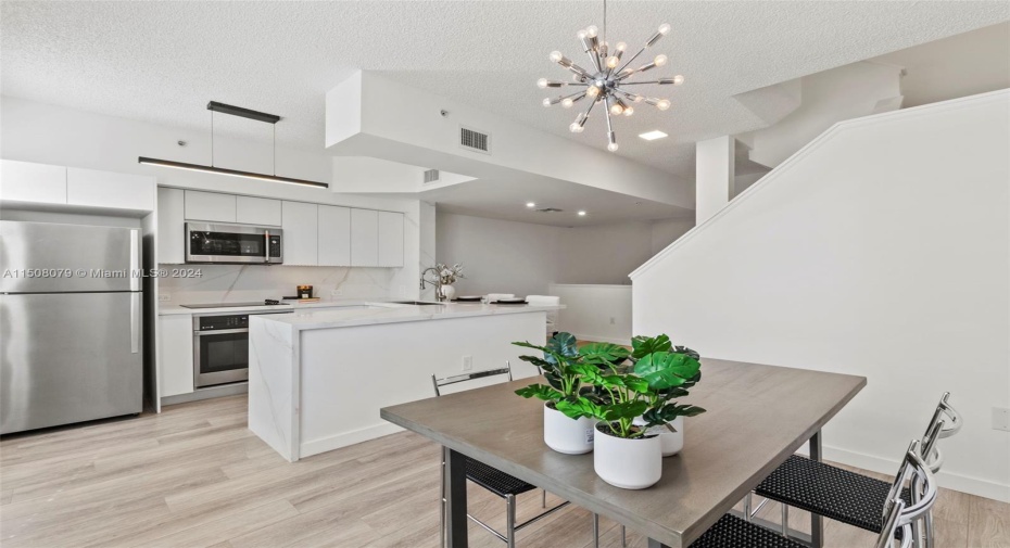Fully remodeled gorgeous Kitchen & Dining room.