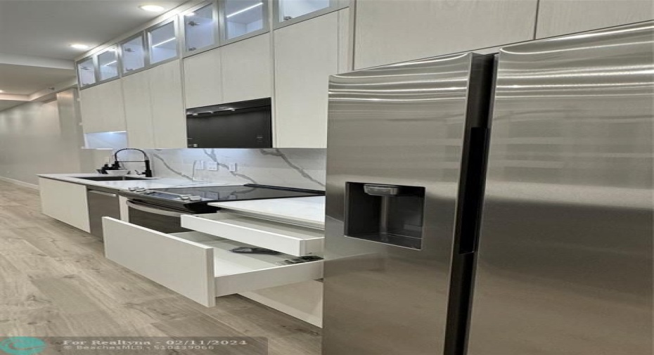 Large Custom Built In's With Silverware Draw