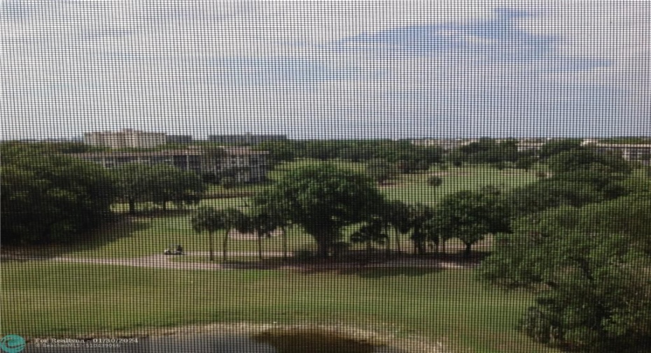 Golf view from balcony