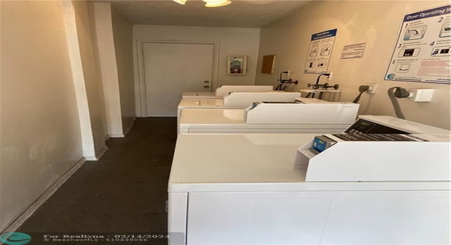 Community laundry just a few doors down from the unit