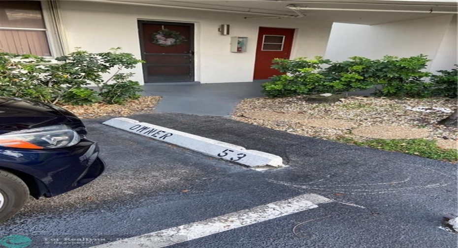 Assigned parking space just steps to the elevator!!