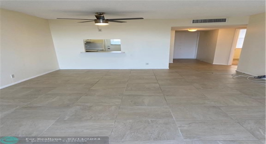 Dining area just off the kitchen