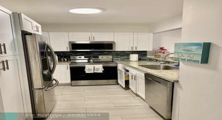 New kitchen with all state of the art appliances