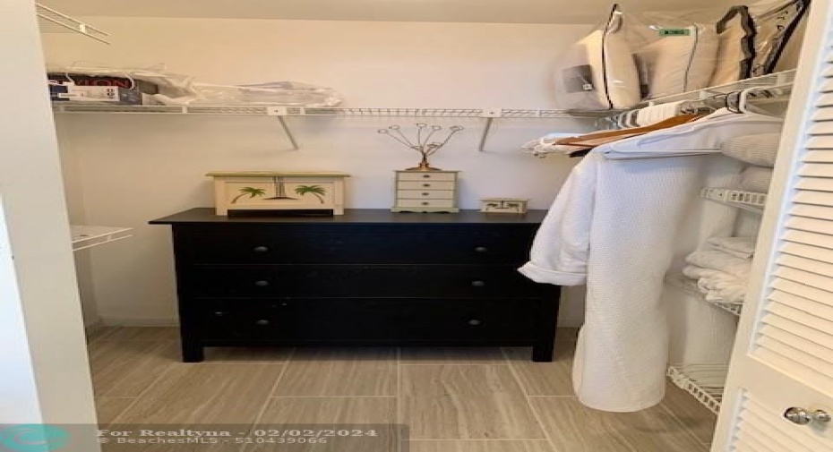 Master closet