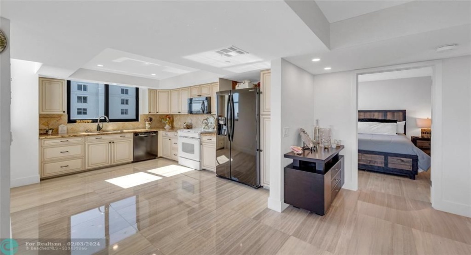 Kitchen and 2nd Bedroom