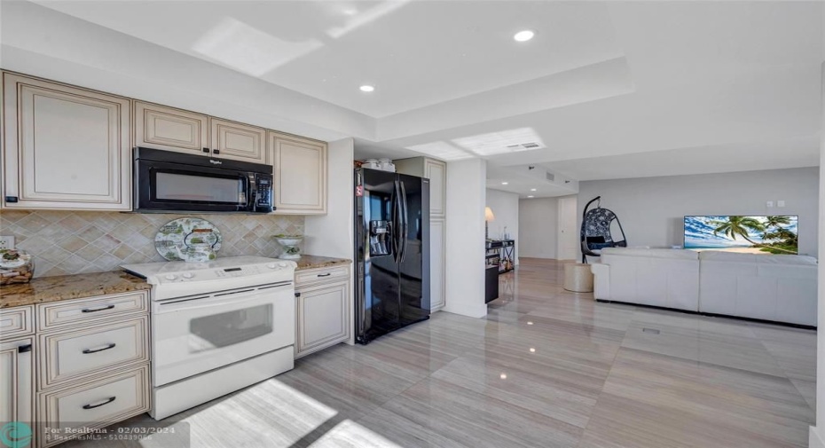 Kitchen and Living Room