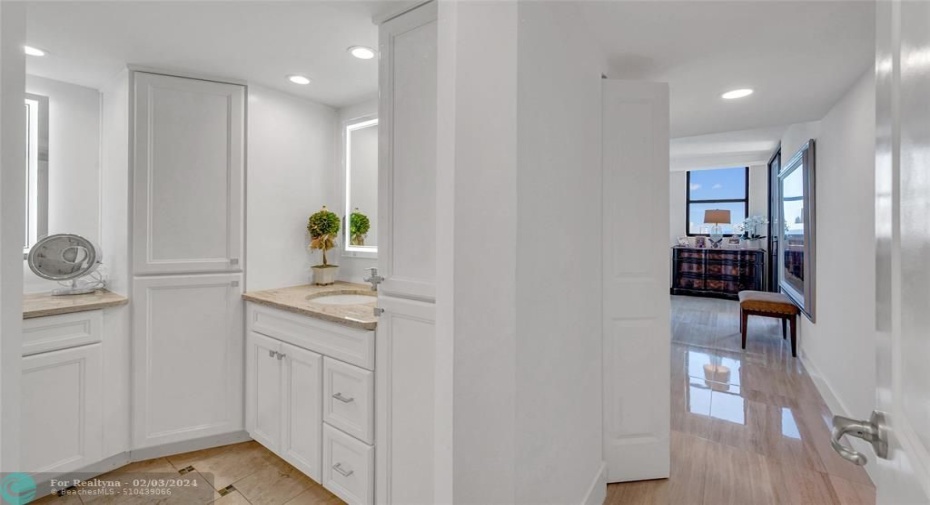 Master Bathroom Entrance