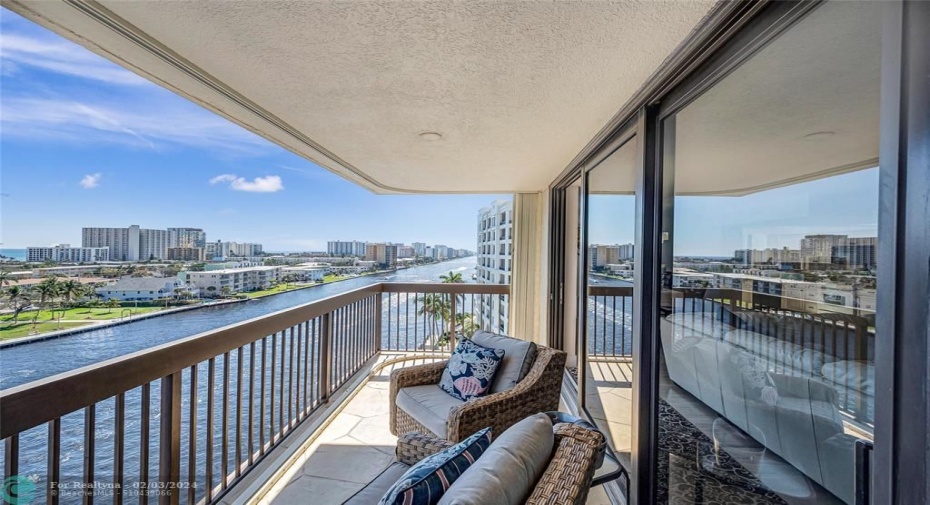 Balcony off of Living Room and Master Bedroom