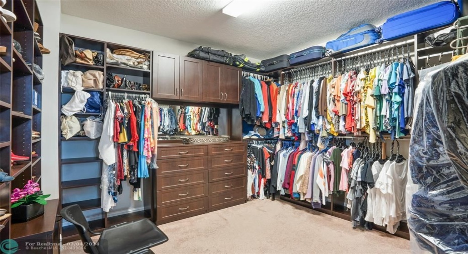 Primary walk-in closet