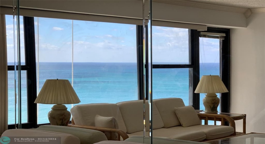 view from living room