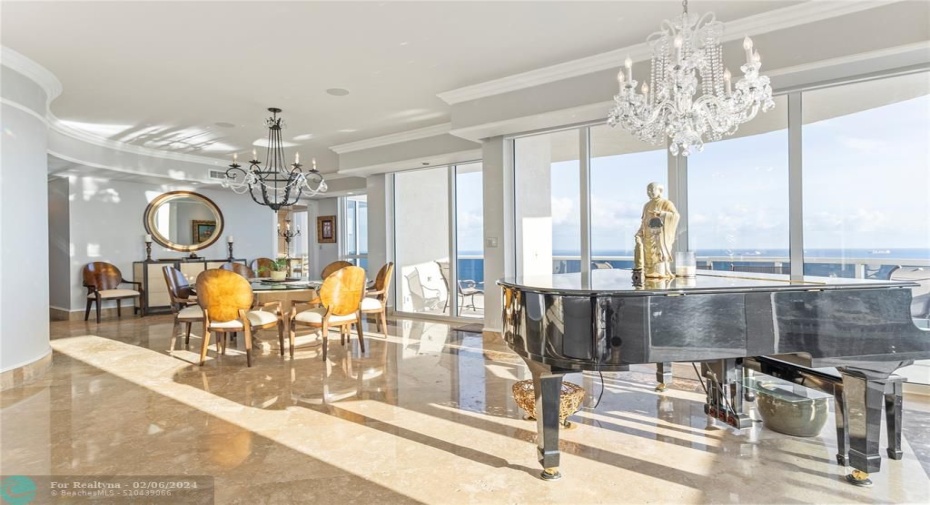 Piano in great room