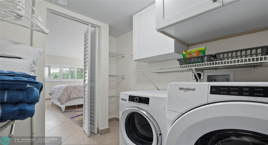 washer/dryer in unit