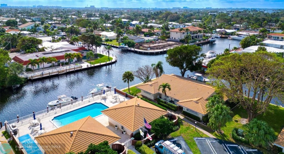 community pool on intercoastal