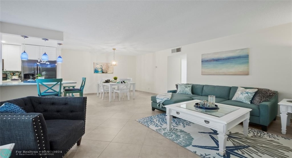 Living room dining room area