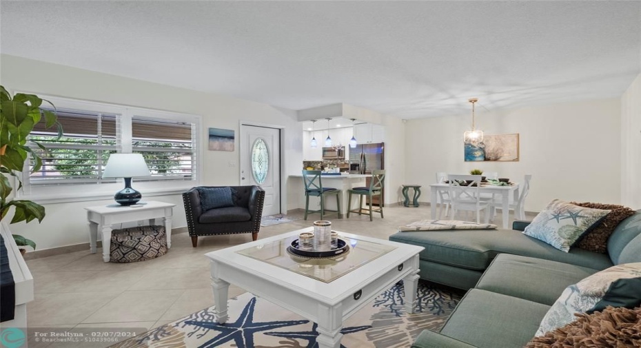 entry way to living area