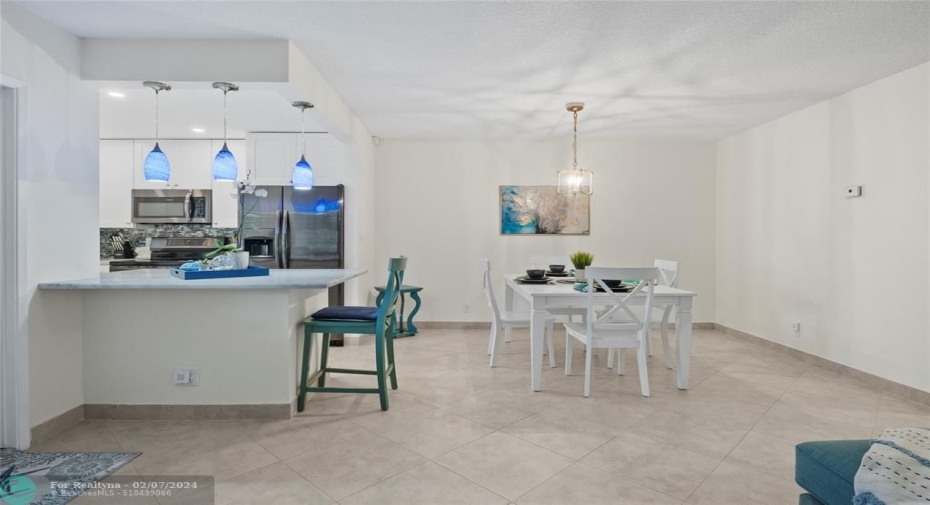 dining room & kitchen