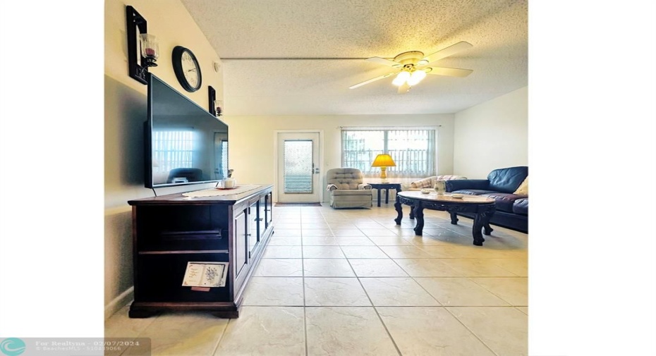 Tile Flooring Gives a Spacious Feel Thru-out the Condo