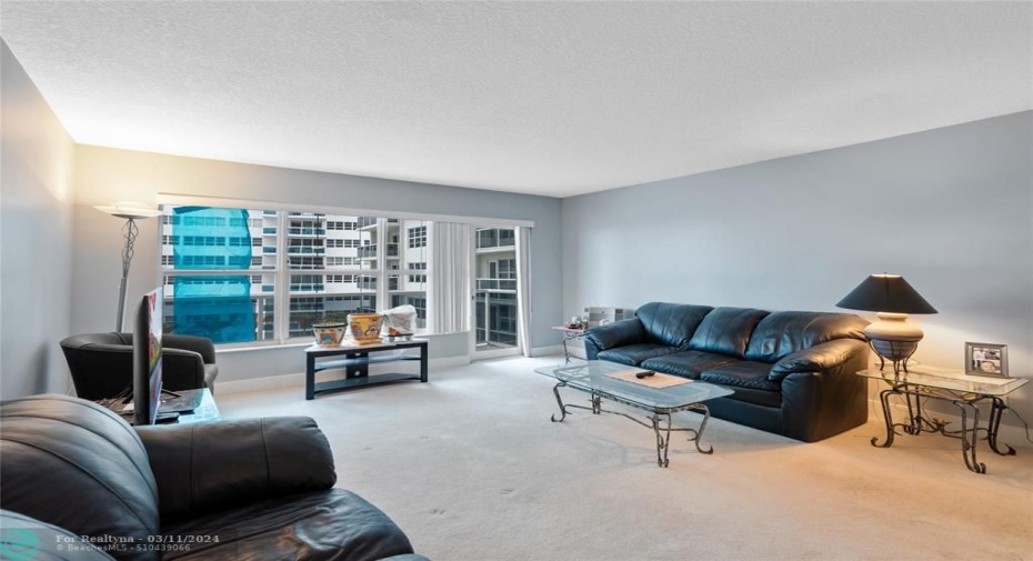 Living room leading out to the balcony