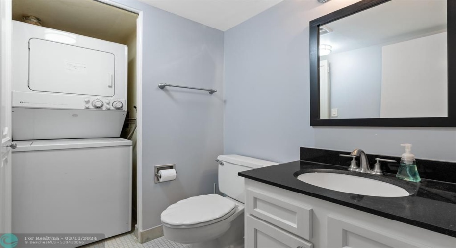 Second Bath with Washer/Dryer