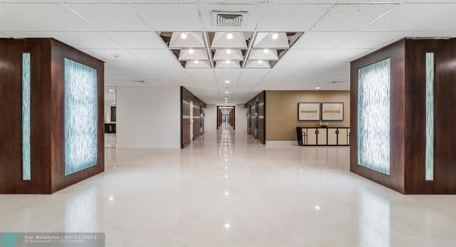 Lobby area leading out to the Community Room