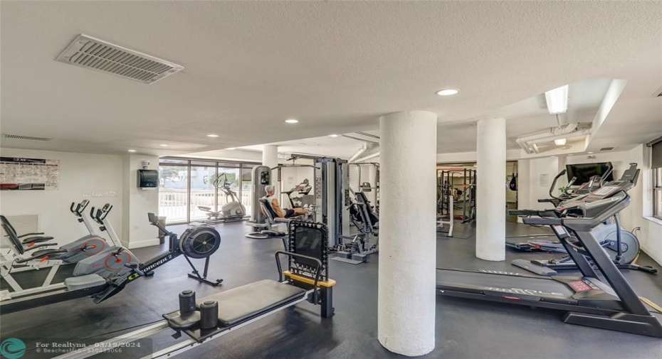 Unit is conveniently located at pool, gym, and sauna level.