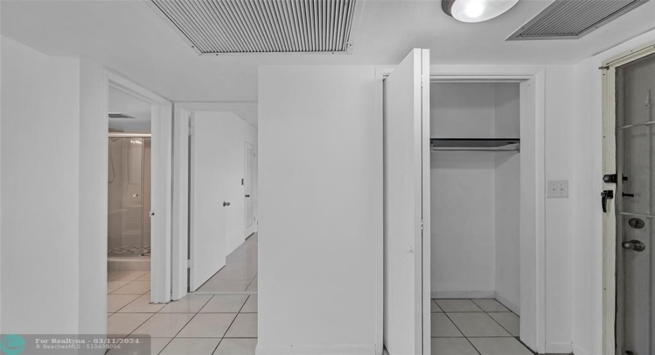 Front hall closet offered upon entrance