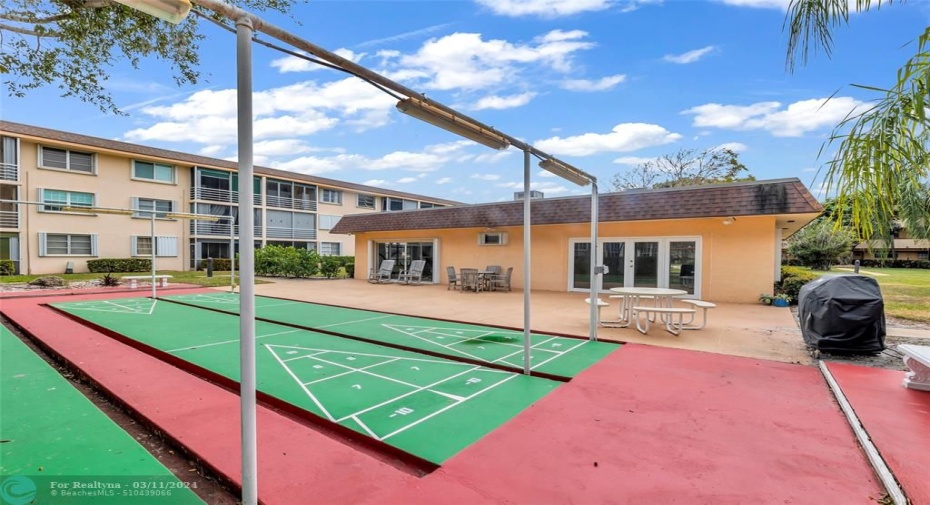 Shuffle board offered in community